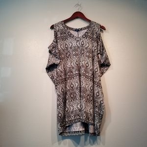 Swim Dress with Cold Shoulder